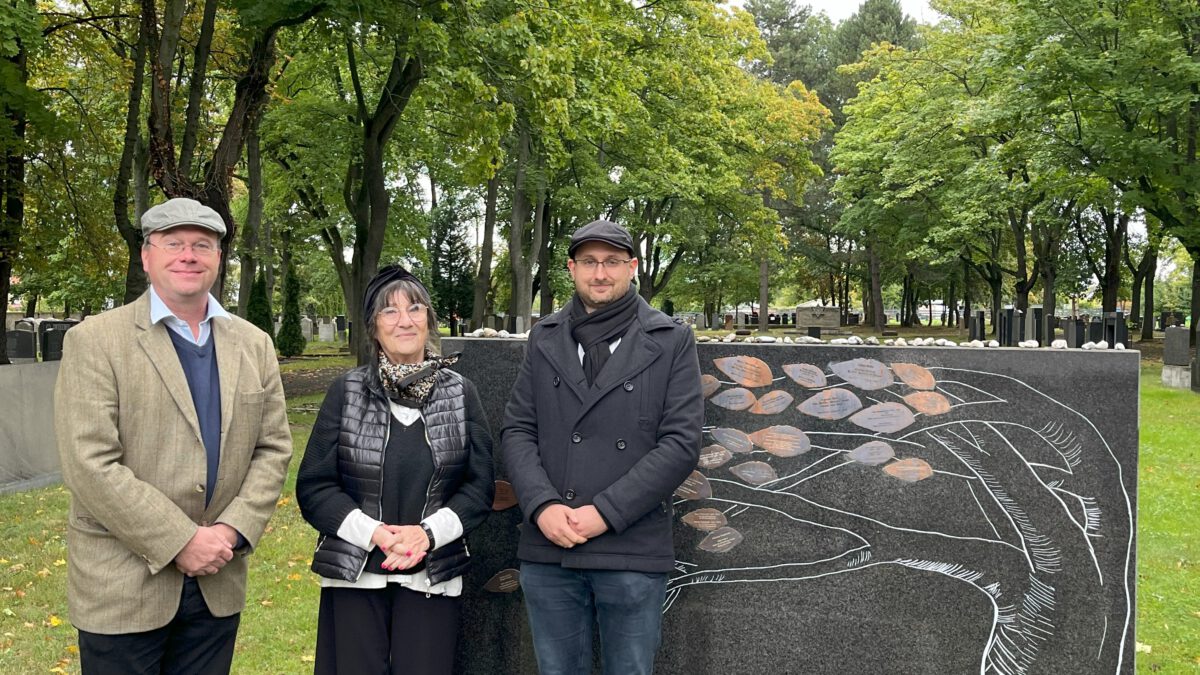 Rick Ulbricht MdL CDU Fraktion zu Besuch bei der Jüdischen Gemeinde auf dem Neuen Israelitischen Friedhof Leipzig