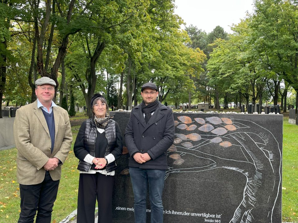 Rick Ulbricht MdL CDU Fraktion zu Besuch bei der Jüdischen Gemeinde auf dem Neuen Israelitischen Friedhof Leipzig