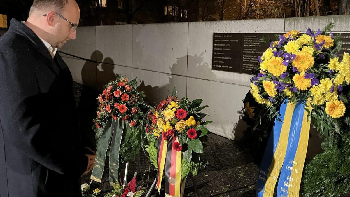 Rick Ulbricht bei der Gedenkveranstaltung zu Reichsprogromnacht am 09.November